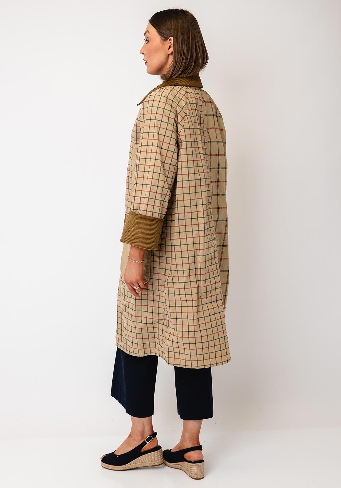 Barbour Hollington Check Car, Beige