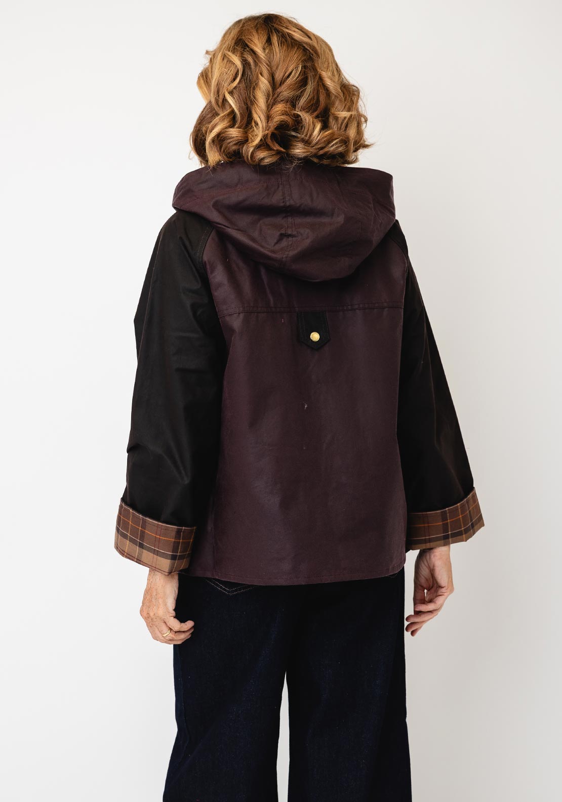 Barbour Carville Wax Coat, Purple