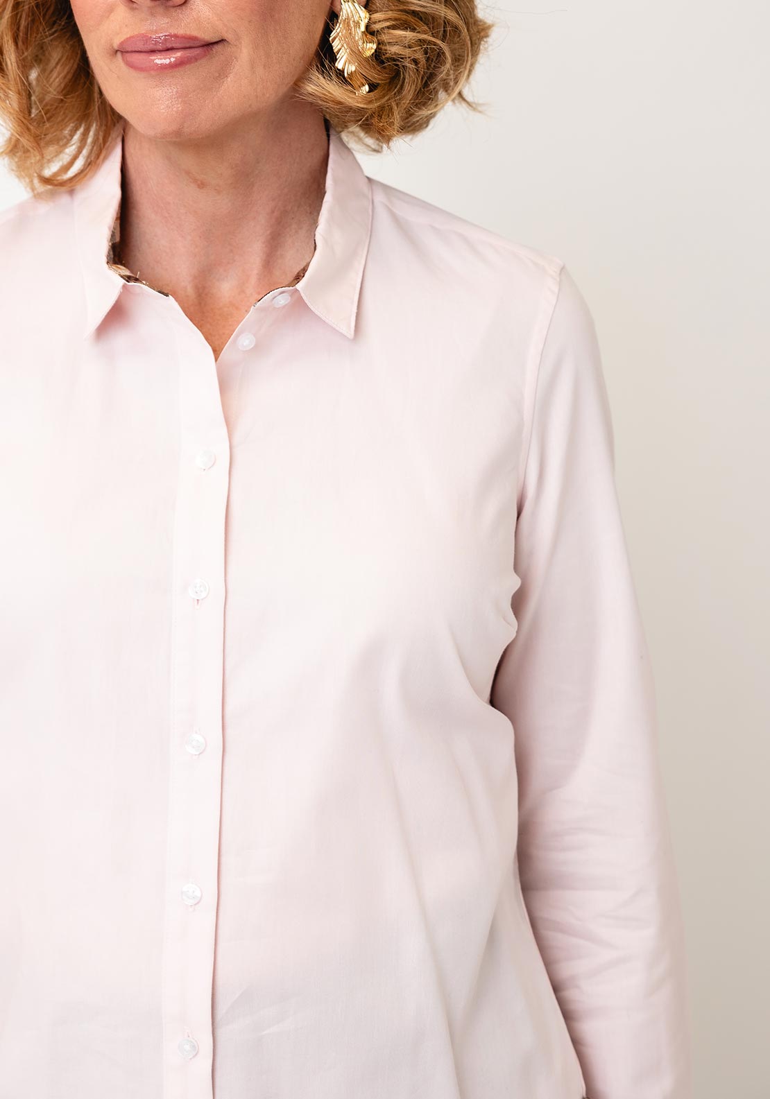 Barbour Derwent Button Up Shirt, Pale Pink