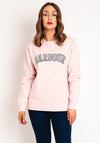 Barbour Womens Northumberland Logo Sweatshirt, Pink