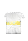 Bee Bo Baby Knit Shawl Blanket, White
