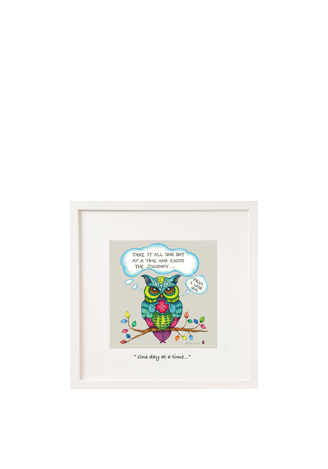 Belinda Northcote “One Day at a Time” Framed Art, 9x9in