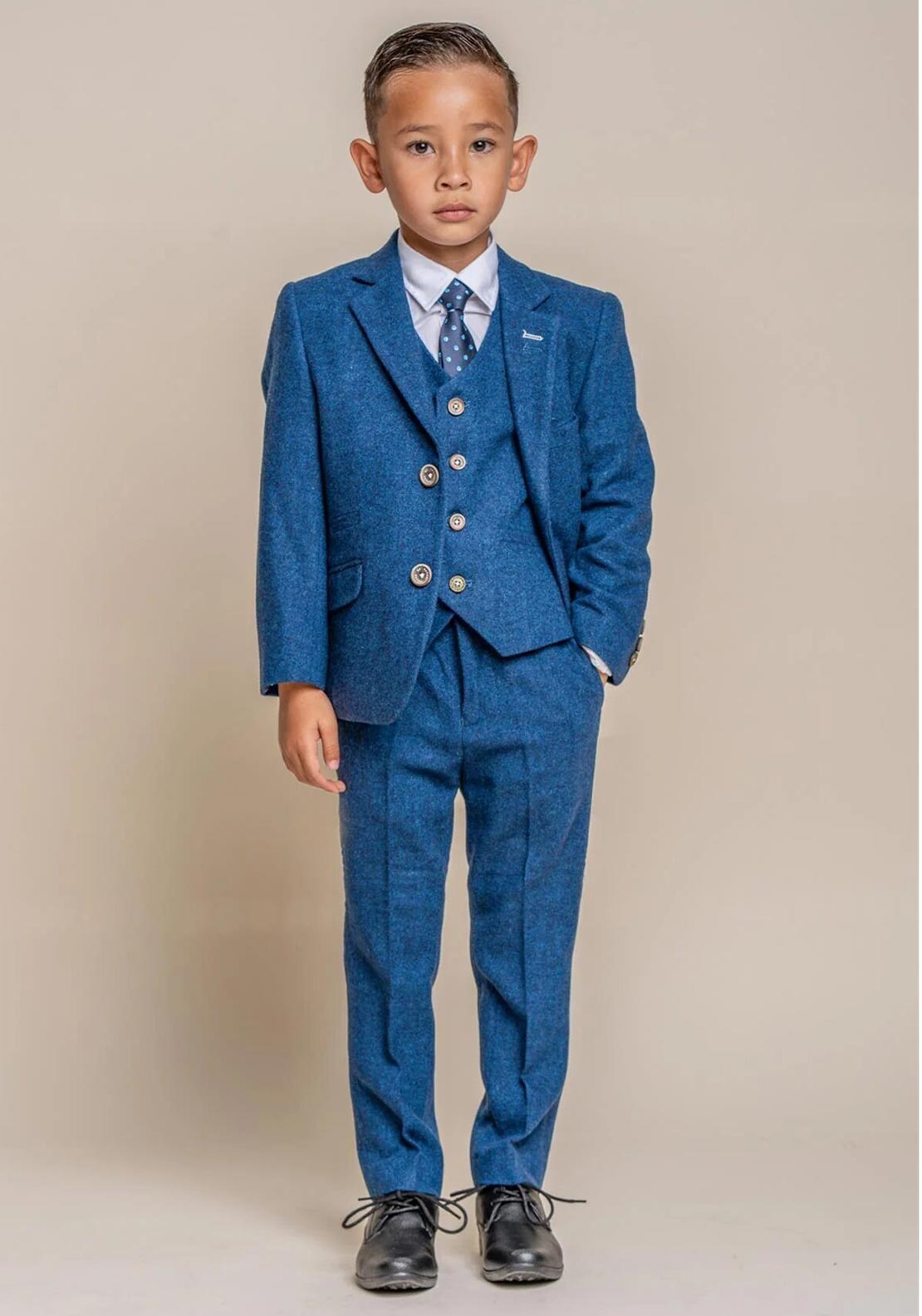 House Of Cavani Orson Three Piece Suit, Blue