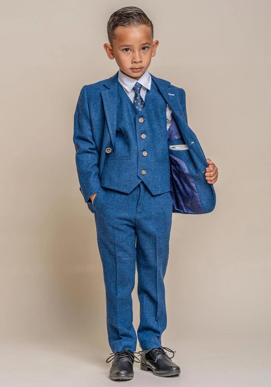 House Of Cavani Orson Three Piece Suit, Blue