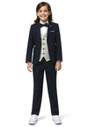 Benetti Boys Paris Three Piece Suit, Navy