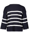 Betty Barclay Three Quarter Sleeve Striped Sweater, Navy