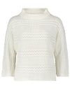 Betty Barclay High Neck Cosy Knit Sweater, Cream