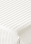 Bianca Home 300 Thread Count Cotton Sateen Stripe Fitted Sheet, Natural