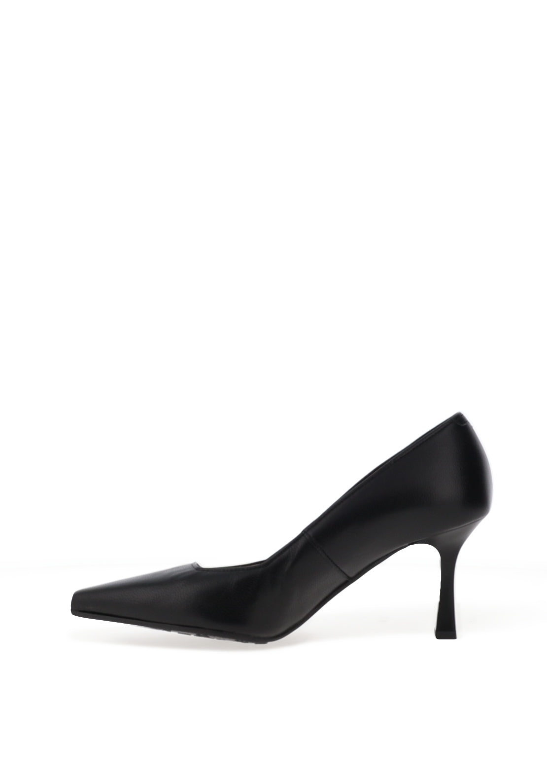 Bioeco by Arka Wide Fit Leather Court Heels, Black