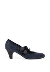 Bioeco by Arka Patent Print Strap Heeled Shoes, Navy