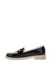 Bioeco by Arka Monochrome Patent Loafers, Black & White