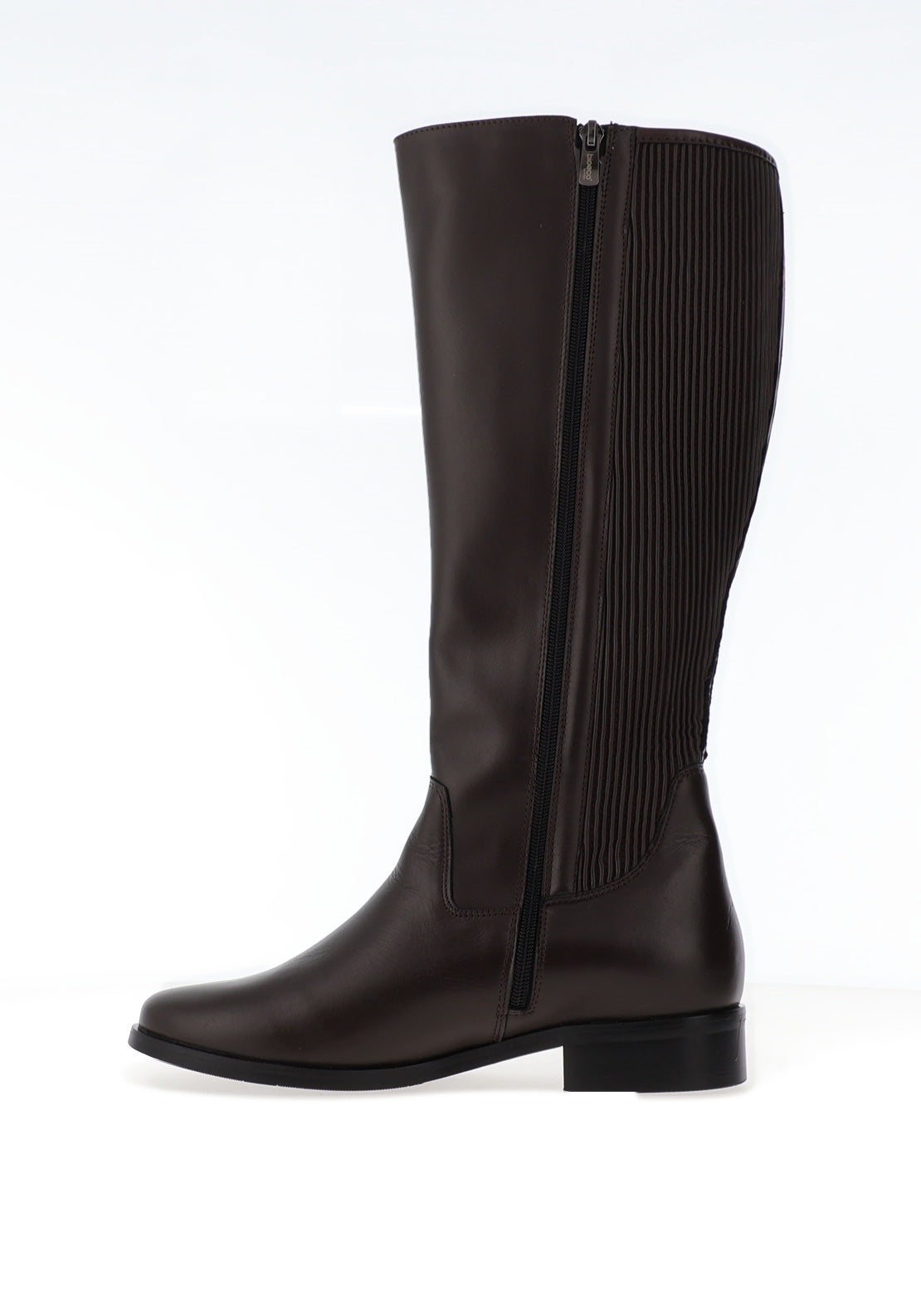 Bioeco by Arka Ribbed Detail Knee High Boots, Brown