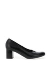 Bioeco by Arka Leather Patent Trim Court Shoes, Black