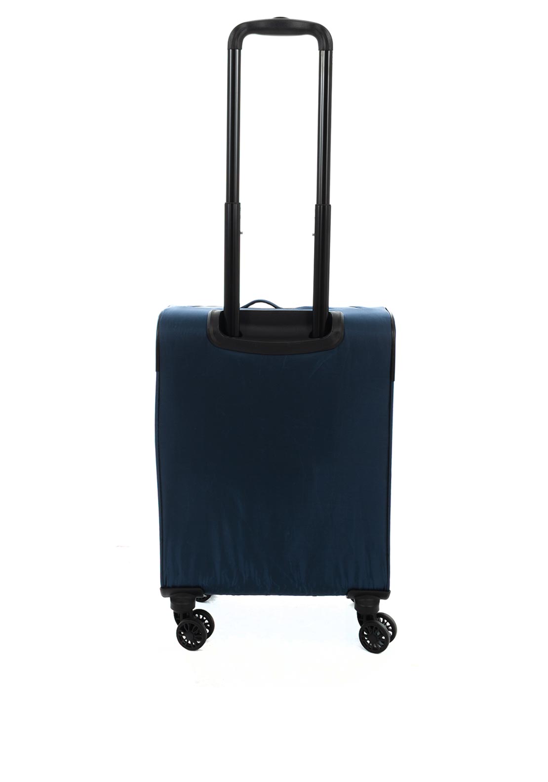 Bordlite 22” Soft Shell Cabin Wheel Spinner Suitcase, Navy & Orange