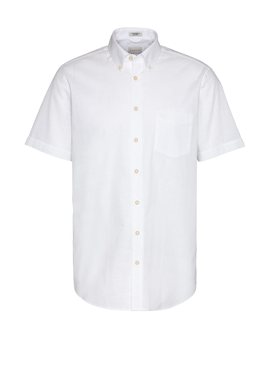 Bugatti Short Sleeve Shirt, White
