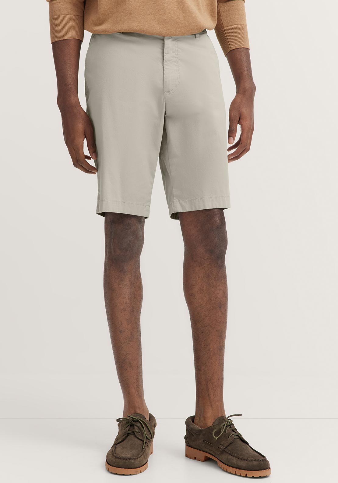 Bugatti Bermuda Chino Shorts, Sage Green - Main Image