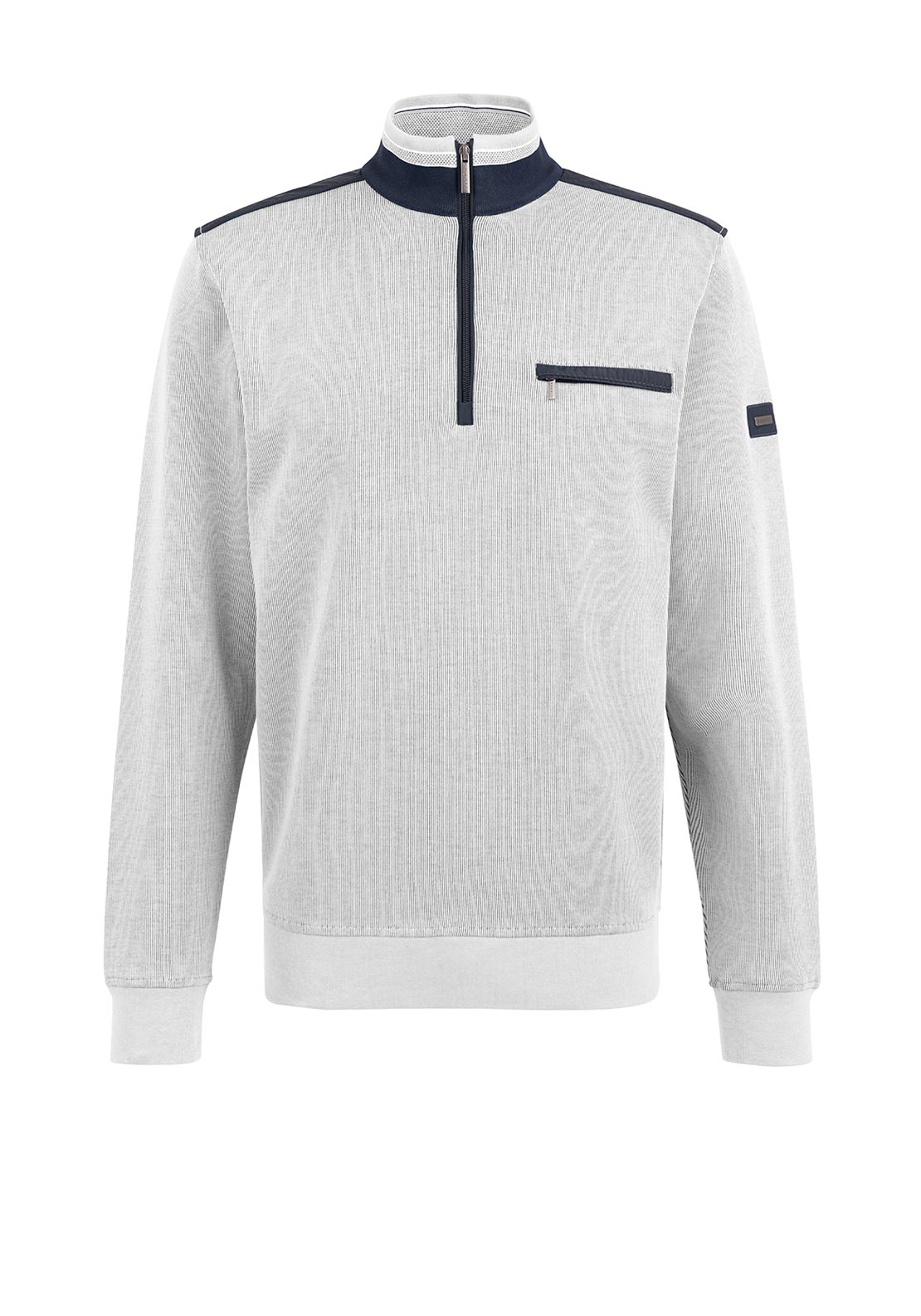 Bugatti Quarter Zip Sweat Top Red main image 1
