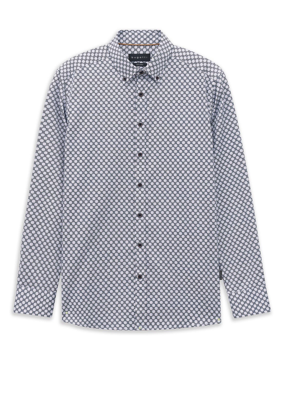 Bugatti 70’s Print Shirt, Dark Blue Multi