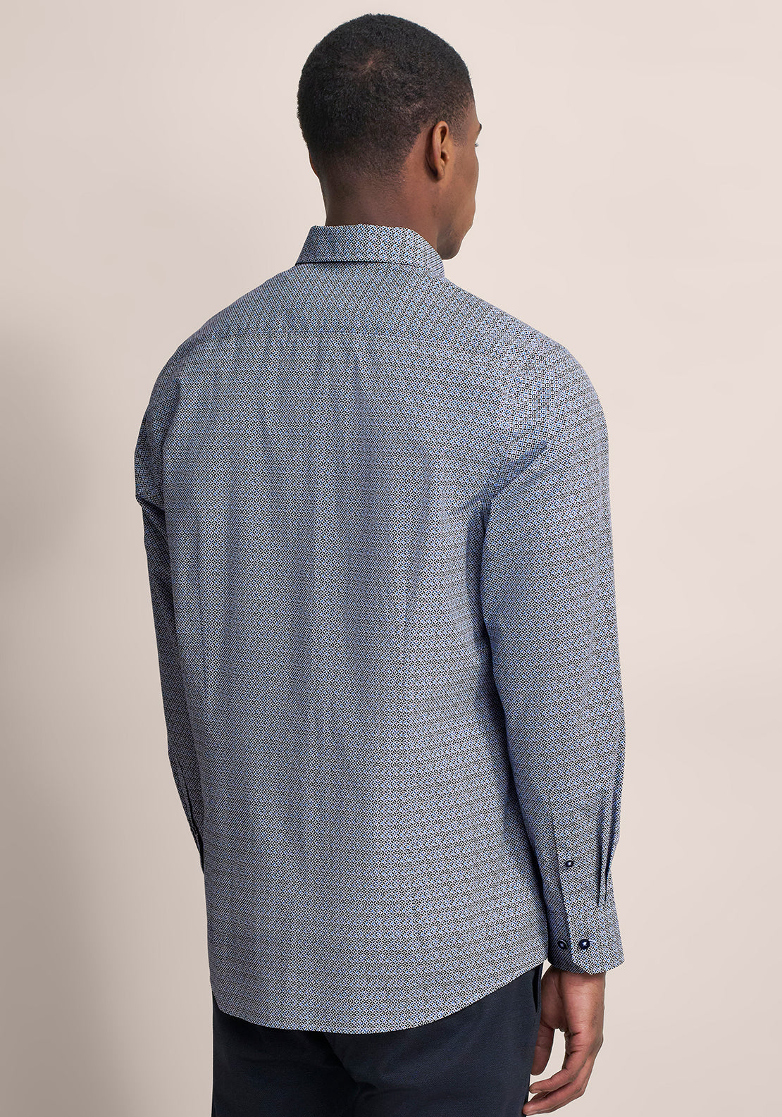 Bugatti Geo Print Shirt, Blue Multi