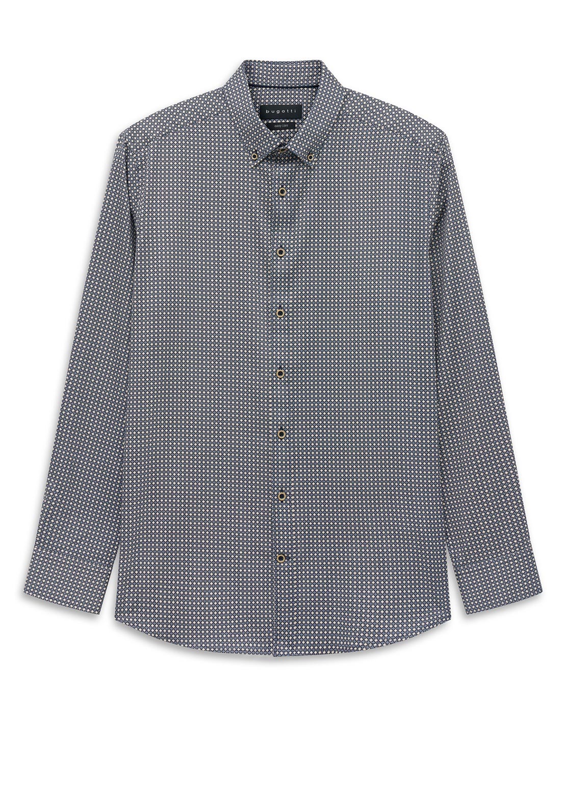 Bugatti Geo Print Shirt, Dark Blue Multi