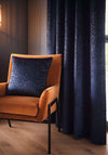 Clarke and Clarke Vienna Lined Eyelet Curtains, Midnight