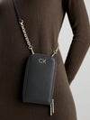 Calvin Klein Smartphone Wallet Crossbody Bag, Ecru