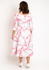 Casandra Bel Metallic Print A-Line Maxi Dress, Pink