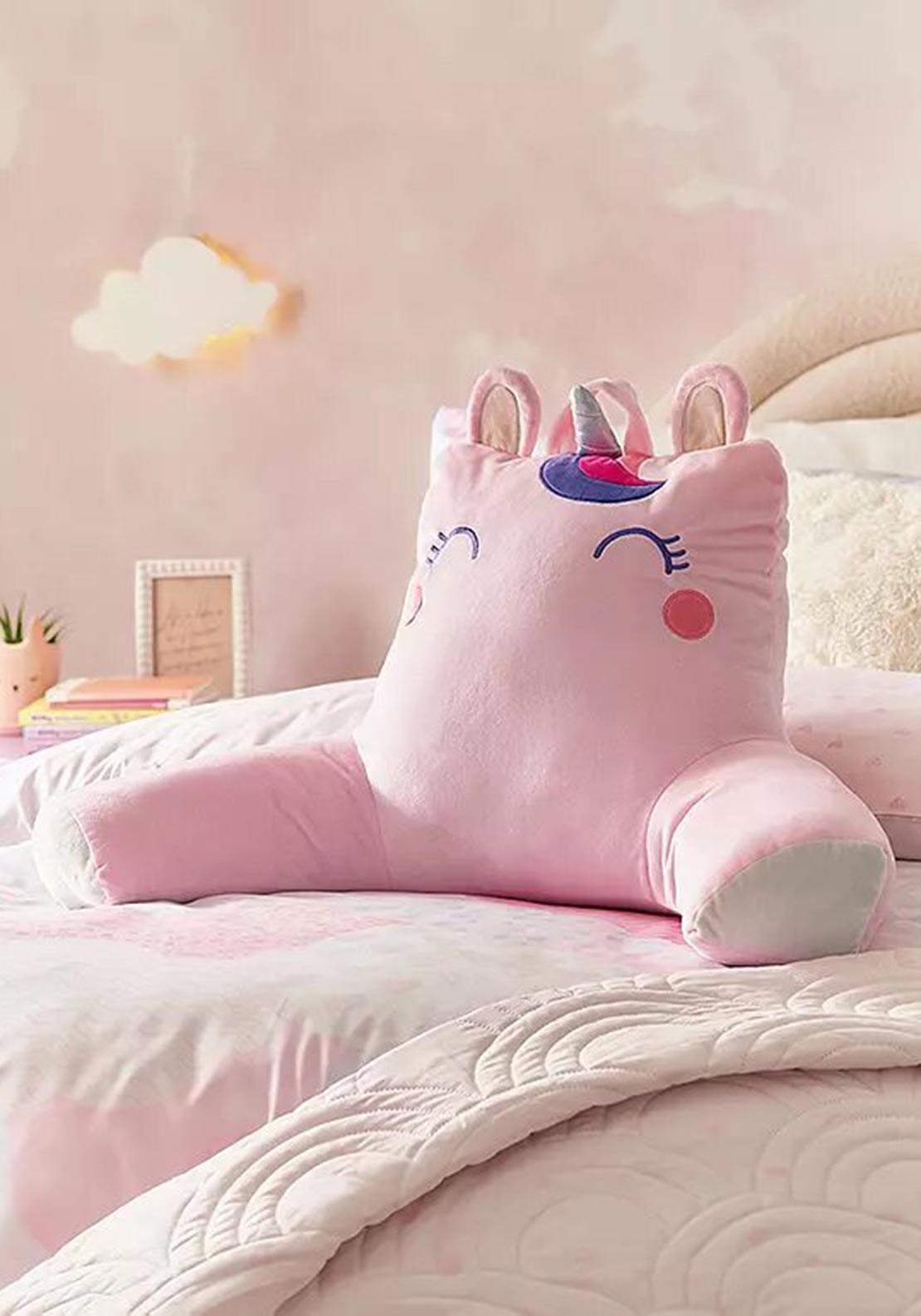 Catherine Lansfield Forever Together Cuddle Cushion, Pink Multi