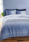 Catherine Lansfield Modern Living Graded Stripe Duvet Cover Set, Indigo Blue