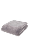 Catherine Lansfield Extra Large Plush Velvet Touch Raschel Throw, Charcoal