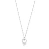 ChloBo Interlocking Heart Necklace, Silver