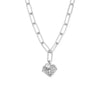 ChloBo Link Chain Faith & Love Necklace, Silver