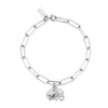 ChloBo Chain Link Strength & Luck Bracelet, Silver