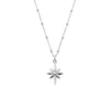 ChloBo Bobble Chain Lucky Star Necklace, Silver