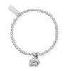 ChloBo Cute Charm Elephant Bracelet, Silver
