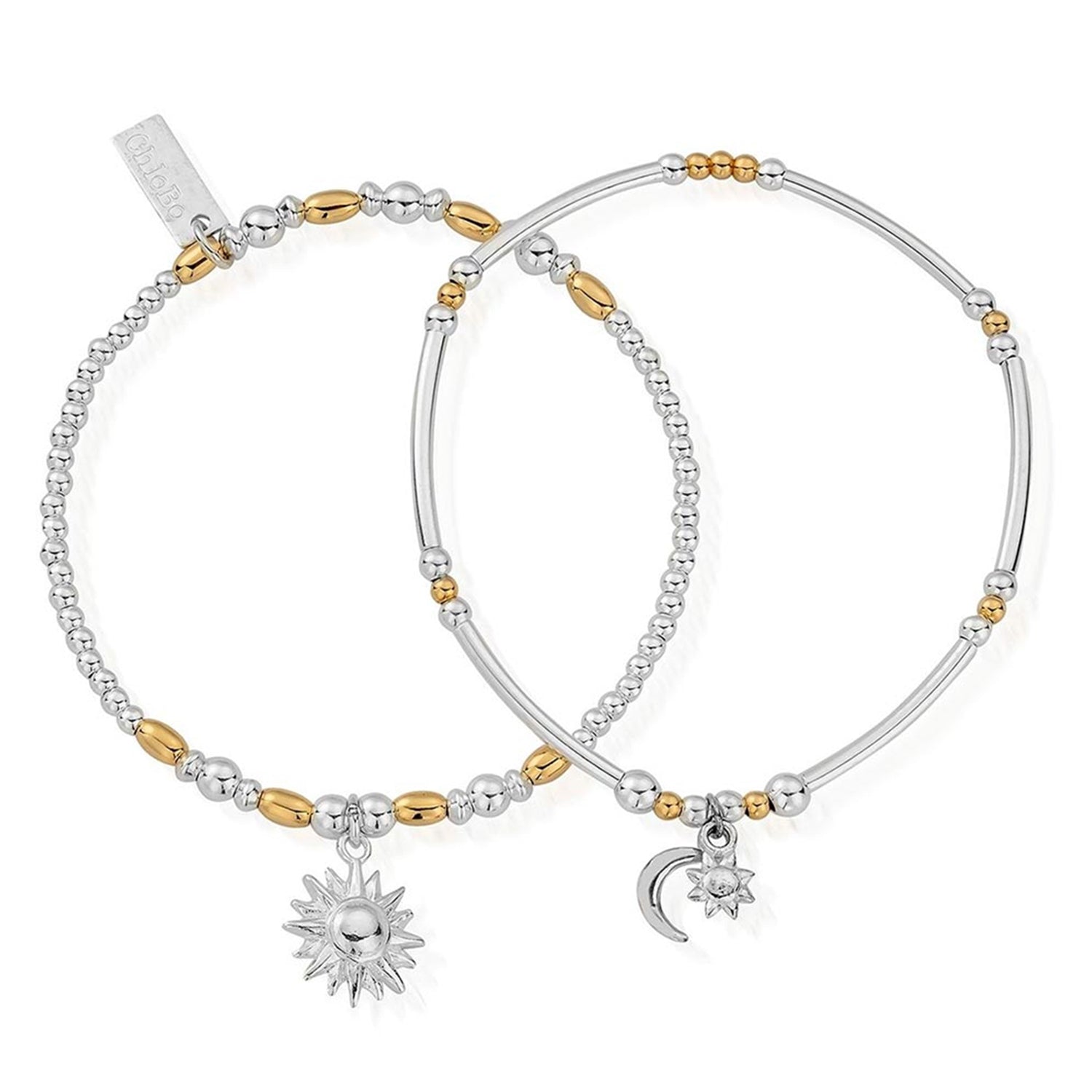 ChloBo Dusk To Dawn Set of Bracelets, Gold Silver McElhinneys