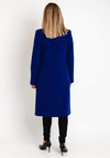 Christina Felix Classic Tailored Wool Cashmere Blend Long Coat, Royal Blue