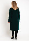 Christina Felix Classic Tailored Wool Cashmere Blend Long Coat, Forest Green