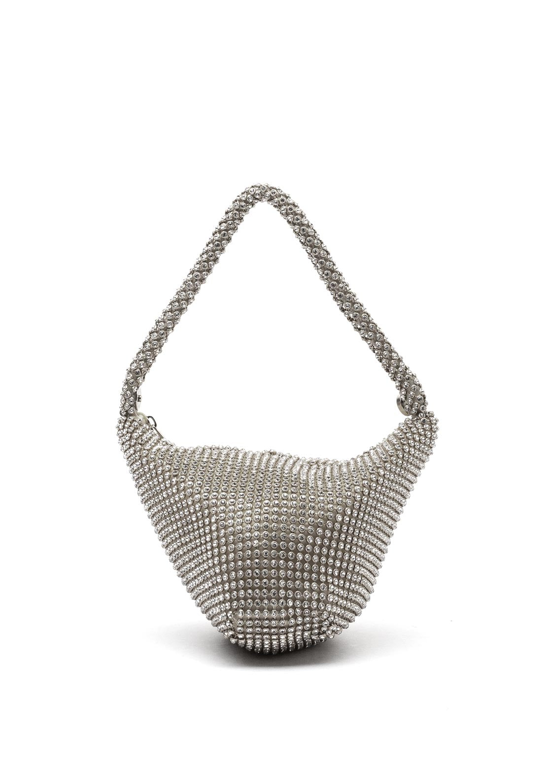 Zen Collection Embellished Grab Bag, Silver