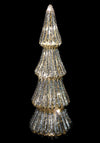 Coach House Small Glitter Led Christmas Tree Ornament, Grey