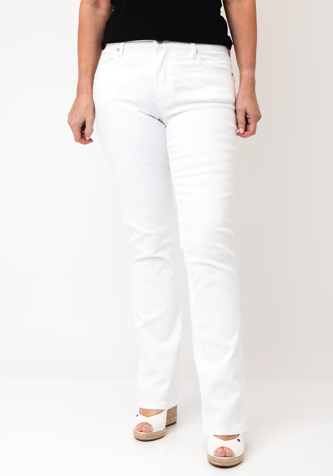 CRO Jeans Magic Fit Flared Jeans, White