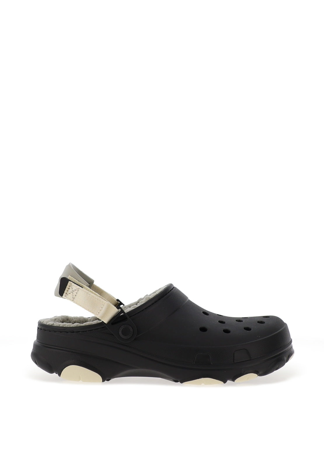 Crocs Mens All Terrain Lined Clogs, Black