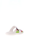 Crocs Womens Classic Solarized Slides, White Multi