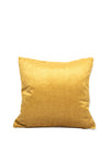 The Home Studio Floral Feather Cushion 45x45cm, Mustard Multi