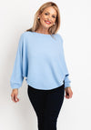 D.E.C.K By Decollage One Size Ribbed Sweater, Sky