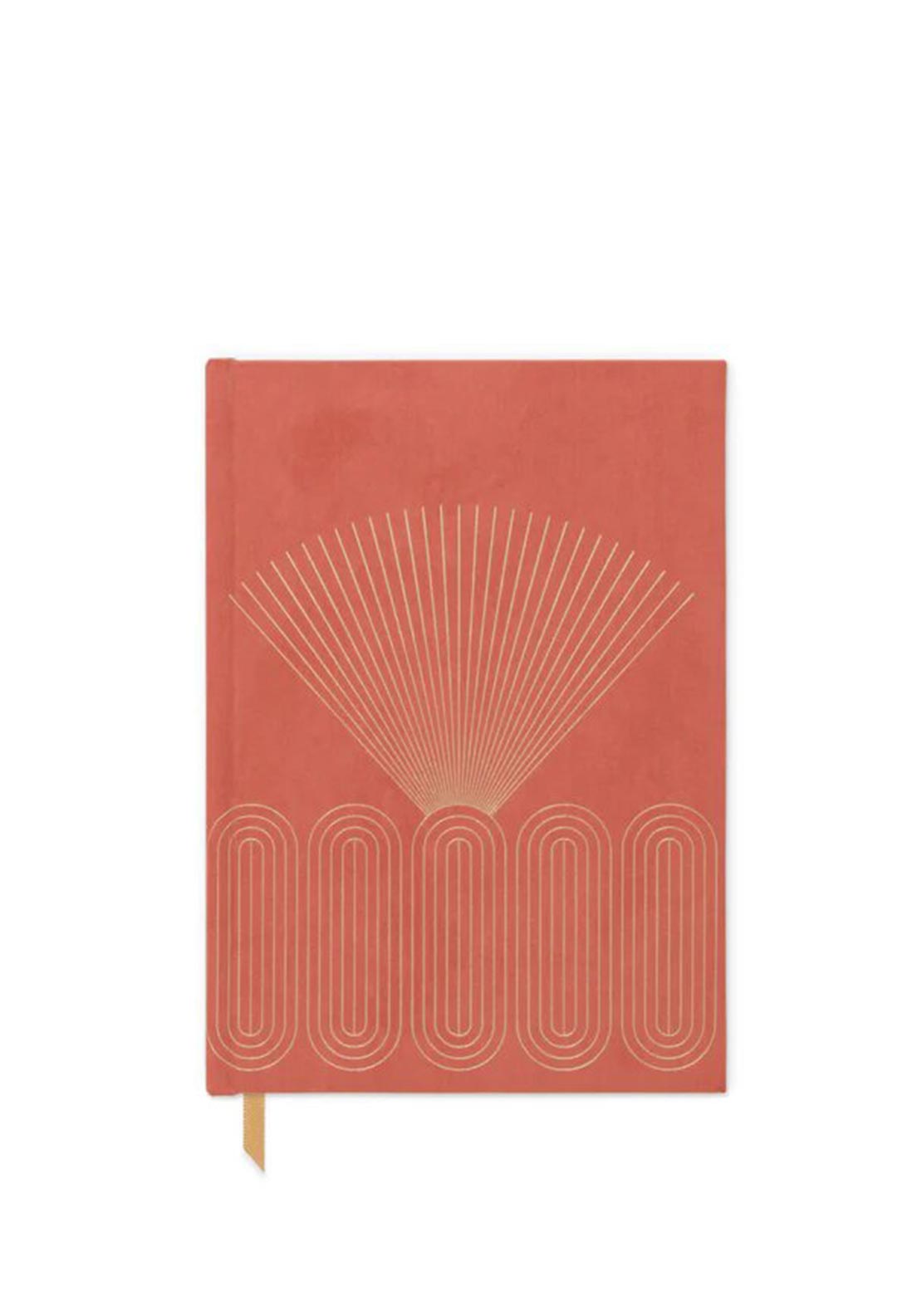 Designworks Ink Hard Cover Suede Cloth Journal, Orange