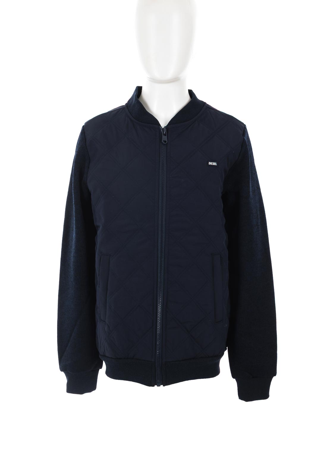Diesel Boys Charlie Hybrid Long Sleeve Jacket, Navy