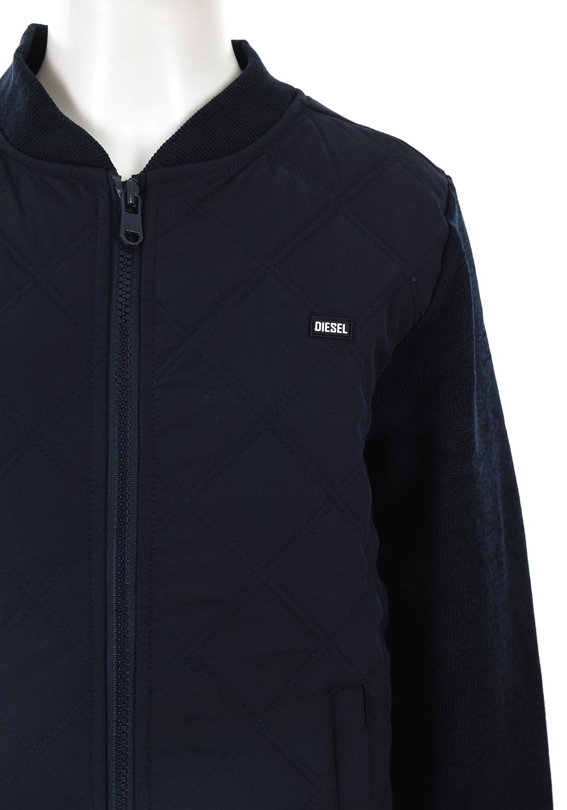 Diesel Boys Charlie Hybrid Long Sleeve Jacket, Navy