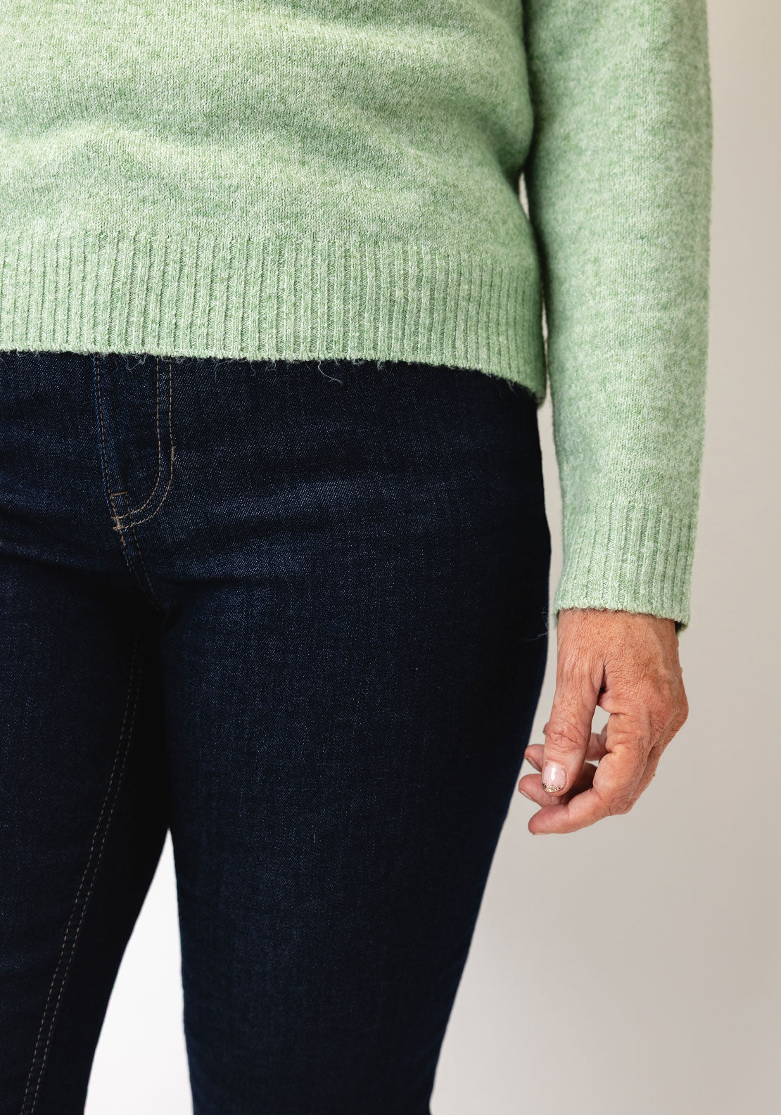 MAC Melanie Straight Leg Jeans, Dark Blue