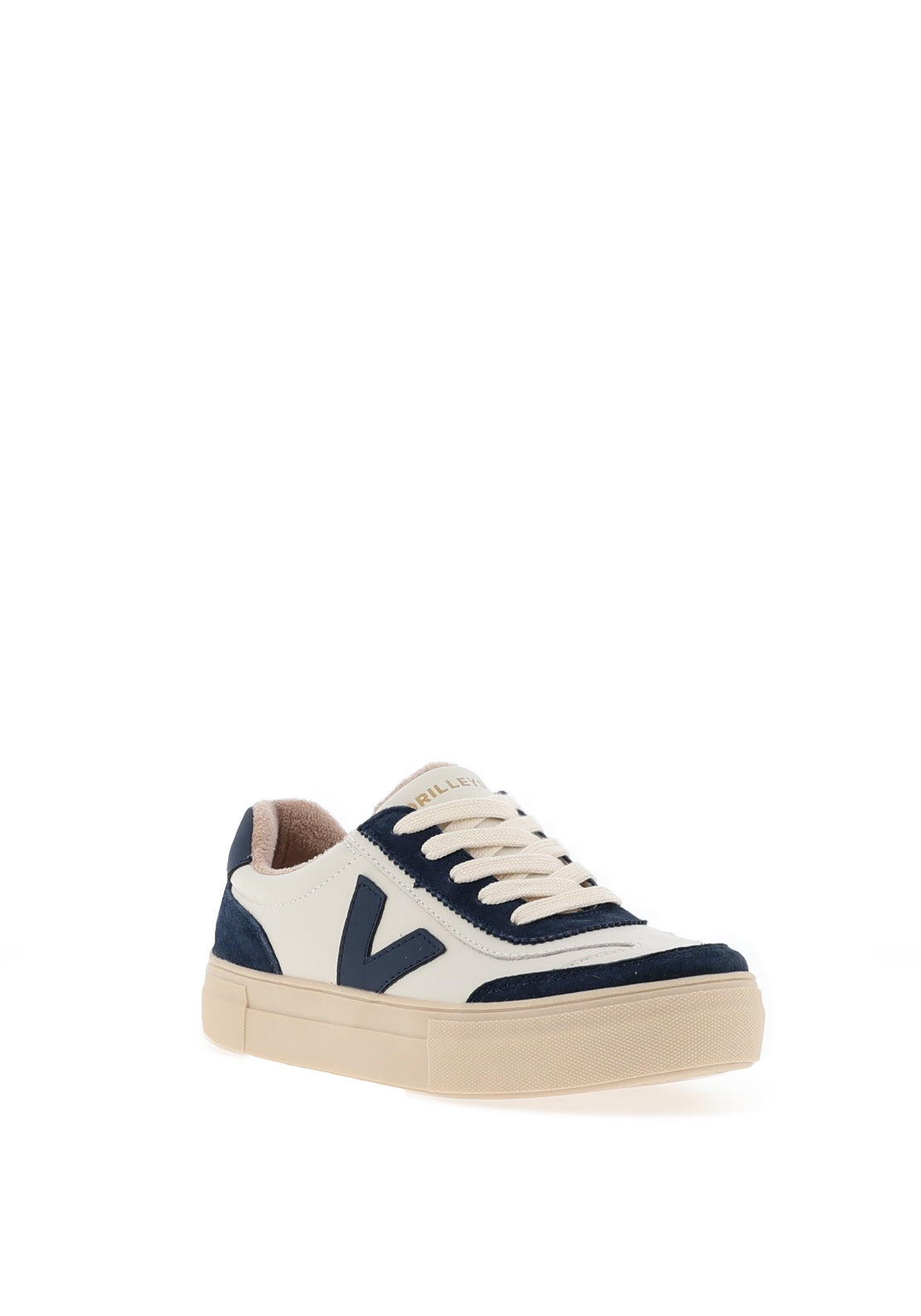 Drilleys Eighty Fleece Lined Platform Trainers, Navy